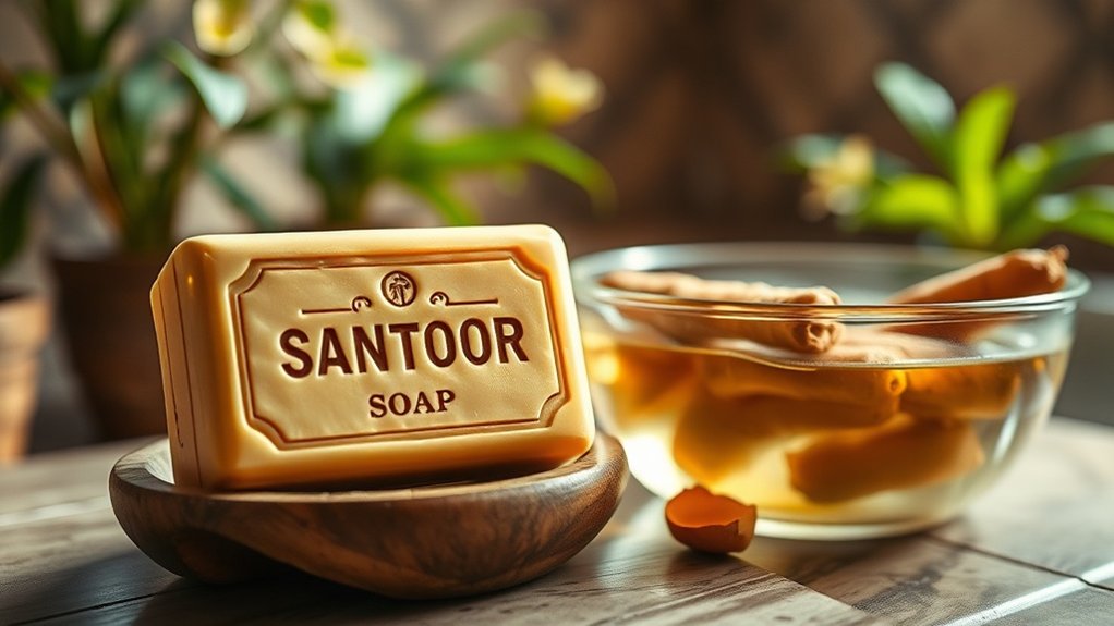 santoor soap cleansing routine