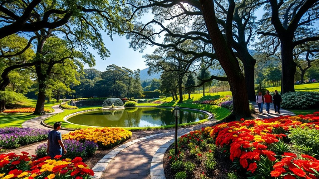 vibrant botanical garden escape